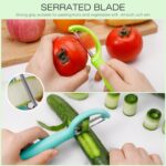 Senbowe Upgrade Potato Peeler for Kitchen, 6PCS Stainless Steel Vegetable Peeler, I and Y Veggie Food Peeler for Apple Fruit Carrot Zucchini Cucumber,Good Grip Makes Peeling Very Easy - Image 4