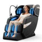 Massage Chair Full Body, Zero Gravity Massage Chair with Auto Modes, Airbag Massage, Foot Massage, Heating, Touch Screen Controller, Home Relaxation Recliner with Massage, Black/Diamond Pattern - Image 4