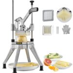 VEVOR Commercial Vegetable Fruit Chopper 1/4" Blade Heavy Duty Professional Food Dicer Kattex French Fry Cutter Onion Slicer Stainless Steel for Peppers Potato Mushroom - Image 2