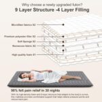 Premium Foam Japanese Futon Floor Mattress Twin Size 39"x 80",100% High Density Foam Comfortable Floor Mattress,3.2" Thicken Foldable Sleeping Pad,Dormitory Tatami Mat,for Adult and Kids (Gray) - Image 4