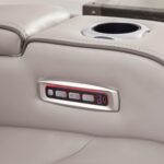Signature Design by Ashley Boyington Contemporary Leather Match Power Recliner with Adjustable Headrest, Cup Holders, USB Port and Air Massage System, Light Gray - Image 14