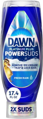 Dawn Platinum Plus PowerSuds Liquid Dish Soap, 17.4 oz. EZ-Squeeze Bottle - Image 2