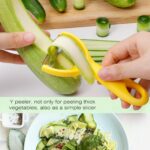 Senbowe Upgrade Potato Peeler for Kitchen, 6PCS Stainless Steel Vegetable Peeler, I and Y Veggie Food Peeler for Apple Fruit Carrot Zucchini Cucumber,Good Grip Makes Peeling Very Easy - Image 3