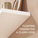 AMADA HOMEFURNISHING Floating Shelves Large, 24 x 7 Inch Wall Shelves for Bathroom, Bedroom, Kitchen, Shelves for Wall Decor Set of 2, White - AMFS06 - Image 11