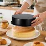 8 Inch Cake Pan Set of 3, Nonstick Baking Pans Set with 100PCS Pre-cut Parchment Paper for Layer Cakes, Durable Round Cake Pans Sets for Baking for Birthday Christmas, Dishwasher Safe - Image 7