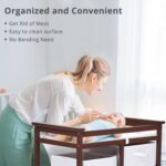 Wooden Baby Changing Table, Modern Baby Changing Station Dresser with Laundry Hamper, Diaper Changing Table, 3 Drawer Basket and Changing Pad for Baby Newborn Infant - Image 7