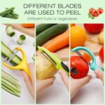 Senbowe Upgrade Potato Peeler for Kitchen, 6PCS Stainless Steel Vegetable Peeler, I and Y Veggie Food Peeler for Apple Fruit Carrot Zucchini Cucumber,Good Grip Makes Peeling Very Easy - Image 7