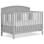 Dream On Me Storybrooke 5-in-1 Convertible Full-Size Baby Crib in Pebble Grey, GreenGuard Gold & JPMA, Convert to Toddler, Day & Full-Size Bed, Sustainable Pinewood, 3 Mattress Heights - Image 2