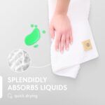 Wealuxe Super Absorbent Kitchen Towels 12 Pack - Premium 100% Cotton Kitchen Towels, 450GSM Thick Machine Washable White Dish Towels for Kitchen Drying, Cleaning, Dobby Weave, Unmatched Quality - Image 5