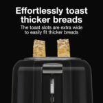 Proctor Silex 2-Slice Toaster with Extra Wide Slots for Bagels, Cool-Touch Walls, Shade Selector, Toast Boost, Auto Shut-off and Cancel Button, Black (22305) - Image 3