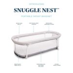 Baby Delight Snuggle Nest Bassinet, Portable Baby Bed, for Infants 0 – 5 Months, Driftwood Grey - Image 4