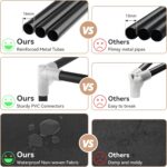 ROJASOP Portable Closet Wardrobe Closet for Hanging Clothes with 6 Storage Shelves, 1 Hanging Rod and 4 Pockets, Free Standing Closet Clothes Organizer for Bedroom, Sturdy and Easy Assemble - Image 5