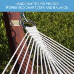 Lazy Daze Hammocks 12 FT Double Quilted Fabric Hammock with Spreader Bar and Detachable Pillow, 2 Person Hammock for Outdoor Patio Backyard Poolside, 450lbs Weight Capacity, Natural - Image 6