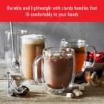 ZWILLING Sorrento Plus 2-pc Double-Wall Glass Coffee Mug Set, Clear - Image 6