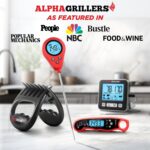 Alpha Grillers Instant Read Meat Thermometer Digital Food Thermometer for Cooking Grilling Bread Baking Liquids and Air Fryer with Temperature Guide, Long Probe and Large Backlit Display - Image 5