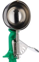 Vollrath 2-2/3 oz Stainless Steel Disher - Size 12,Green - Image 4