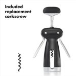 OXO SteeL Winged Corkscrew with Removable Foil Cutter - Image 4