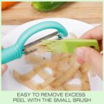 Senbowe Upgrade Potato Peeler for Kitchen, 6PCS Stainless Steel Vegetable Peeler, I and Y Veggie Food Peeler for Apple Fruit Carrot Zucchini Cucumber,Good Grip Makes Peeling Very Easy - Image 9