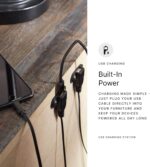 Signature Design by Ashley Boyington Contemporary Leather Match Power Recliner with Adjustable Headrest, Cup Holders, USB Port and Air Massage System, Light Gray - Image 17