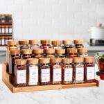 DWTS DANWEITESI 36 Pcs Glass Spice Jars - 4oz With Bamboo Lids, Empty Bottles With Labels, Kitchen Spice Jars With Shaker Lids - Image 7
