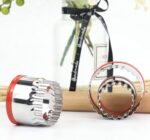 3Pcs Fluted Round Cookie Cutters - 2" & 2.6" & 3", Heavy Duty Food-Grade Stainless Steel, Mini Biscuit Cutter, Unique Design with Protective Red Top PVC - Image 9