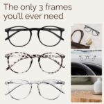 IBOANN Chic & Comfy Blue Light Glasses for Women - 3-Pack Round Frames, Screen-Ready Style with UV Protection Coating - Image 8