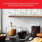 ZWILLING Sorrento Plus 2-pc Double-Wall Glass Coffee Mug Set, Clear - Image 3