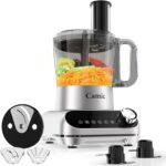 Camic 600W Food Processor, 72OZ Large Capacity Countertop Electric Vegetable Chopper with 6 Preset Programs,BPA Free, Stainless Steel Blades for Ice Crushing, Mixing, Chopping,Clicing - Image 2