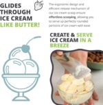Oliver's Kitchen ® Ice Cream Spade & Scoop - Create 'Instagram-Worthy' Desserts at Home! Premium Quality Ice Cream Scooper with Stylish, Ergonomic Wooden Handle - Image 3