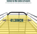 Flolinda Metal Bunk Bed Twin Over Twin, Heavy Duty Bunk Beds with 2 Ladders and 11.8" Full-Length Guardrail, Space-Saving Bunk Bed with Storage, No Box Spring Needed, Easy Assemble, Black - Image 4