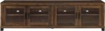 Coaster Home Furnishings - Sachin - Engineered Wood - 79-Inch TV Stand with Glass Doors, Adjustable Shelves - Living Room - Dark Pine - 736293 - Image 5
