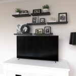 Floating Shelves Set of 6, Black Wall Shelves with Lip, Display Shelves for Wall Decor, Modern Picture Ledge for Living Room, Bedroom, Nursery, Bathroom, Pictures, Books, Plants- Black - Image 6
