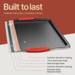 Baking Pan Set – 3 Piece Cookie Sheet – Deluxe Black Non-Stick Carbon Steel – Silicone Handles – Commercial Grade Restaurant Quality – PFOA PFOS and PTFE Free by Bakken - Image 10