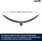 ENO DoubleNest Hammock - Lightweight, Portable, 1 to 2 Person Hammock - for Camping, Hiking, Backpacking, Travel, a Festival, or The Beach - Fade/Seaglass - Image 3