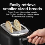 Proctor Silex 2-Slice Toaster with Extra Wide Slots for Bagels, Cool-Touch Walls, Shade Selector, Toast Boost, Auto Shut-off and Cancel Button, Black (22305) - Image 4