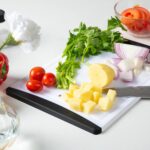 Extra Large Cutting Boards, Plastic for Kitchen (Set of 4) Dishwasher Chopping Board with Juice Grooves, Easy-Grip Handles, Black, Empune - Image 8