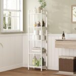 Bookshelf, 5-Tier Bookcase, Standing Book Shelf for Small Space, Storage Shelf Organizer, for Living Room, Bedroom, Study, Balcony, White BKBW5501 - Image 7