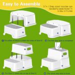 Toddler Step Stool,2 Step Stools for Kids with Anti-Slip Surface and Rubber Bottom, Kids Step Stool Poop Stool for Toilet Potty Training, Bathroom, Kitchen(Include 2 Ducks) - Image 7