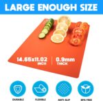 5 Pieces Flexible Cutting Boards, BPA Free Plastic Cutting Boards for Kitchen, Non Slip Cutting Mat for Meat and Vegetables, Thanksgiving - Image 3