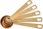 Le Creuset Measuring Spoons, Gold, Set of 5 (1/8,1/4,1/2,1Tsp,1Tb) - Image 2