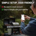 ThermoPro 650 ft Wireless Meat Thermometer Digital for Grilling and Smoking, 2 Probes Bluetooth Meat Thermometer for Cooking Turkey Fish Beef, Rechargeable Smoker Accessories for BBQ Oven - Image 7