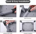 RV Step Stool Foldable 1-Step Ladder Sturdy Metal Stable Step Stool with a Non-Slip Platform Supports up to 500 lb with Non-Slip Rubber Feet, Easy to Carry - Image 7