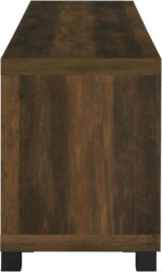 Coaster Home Furnishings - Sachin - Engineered Wood - 79-Inch TV Stand with Glass Doors, Adjustable Shelves - Living Room - Dark Pine - 736293 - Image 10