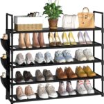 OYREL 5 Tier Shoe Organizer Rack for Closet, Entryway, Garage, Door, Space Saving, Shoe Holder Stand/Tower, Large, 20-25 Capacity - Image 2