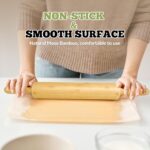 17.5 inch Wooden Rolling Pin for Baking - Long Dough Roller for All Baking Needs - Image 4