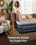 iDOO Queen Air Mattress with Built in Pump, 18 Raised Comfort Inflatable Blow up Mattress, Upgraded Four Chamber Portable Air Bed for Camping, Guests and Home, Colchon Inflable, 650 lbs Max - Image 8