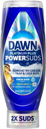 Dawn Platinum Plus PowerSuds Liquid Dish Soap, 17.4 oz. EZ-Squeeze Bottle - Image 11