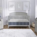 Dream On Me Storybrooke 5-in-1 Convertible Full-Size Baby Crib in Pebble Grey, GreenGuard Gold & JPMA, Convert to Toddler, Day & Full-Size Bed, Sustainable Pinewood, 3 Mattress Heights - Image 3