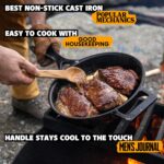 Stargazer 12-Inch Cast Iron Skillet | Made in USA, Seasoned, Premium Frying Pan for Grilling, Searing, Baking & More – Durable Cast Iron with Smooth Cooking Surface - Image 5