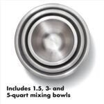 OXO Good Grips 3-Piece Stainless-Steel Mixing Bowl Set - Image 3